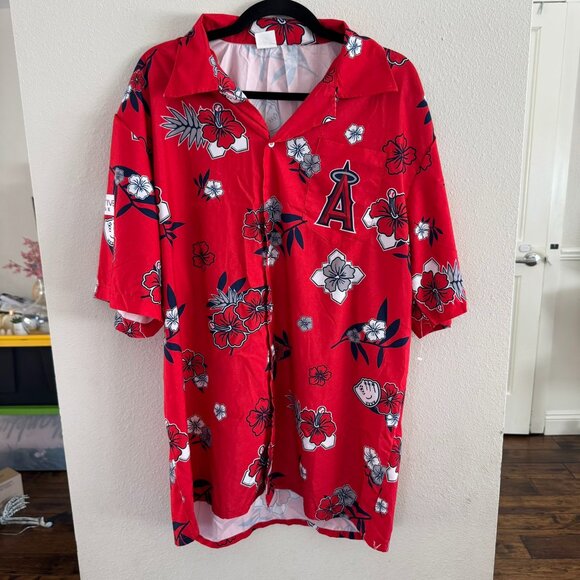 Los Angeles Angels Hawaiian Shirt OS - Picture 1 of 5